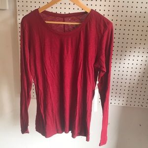 Red Caslon Long Sleeve